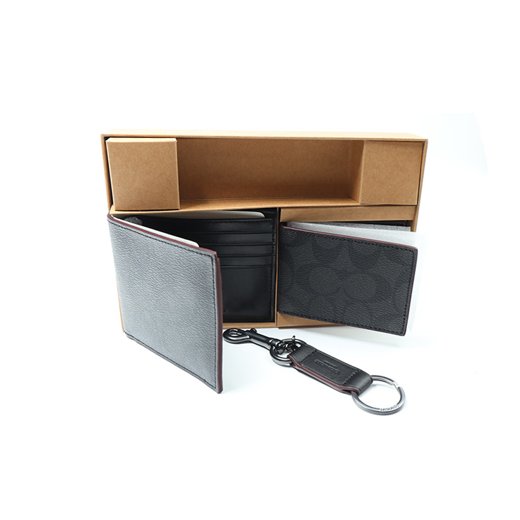 Coach New York 3 IN 1 Shadow Gift Box/Black/Black/OXBLOOD Oksouq